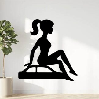 Sticker autocollant barbie taille moyenne en vinyle pour la voiture décoration decostickerstore - OKSLQS