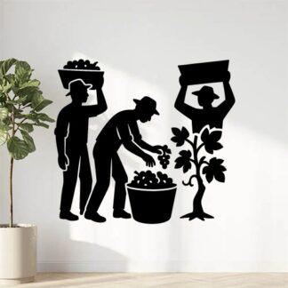 Sticker autocollant vendangeurs décoration decostickerstore - QGI3TX