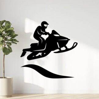 Sticker autocollant Saut de motoneige décoration decostickerstore - SQCSEC