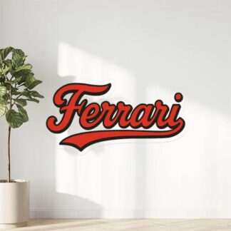 Autocollant Scritta Ferrari décoration decostickerstore - UHONQM