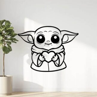 sticker autocollant starwars yoda 2 W0YYF