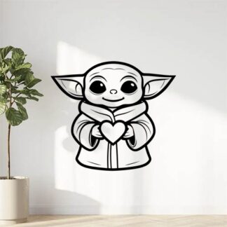 sticker autocollant starwars yoda 5 YOCJY