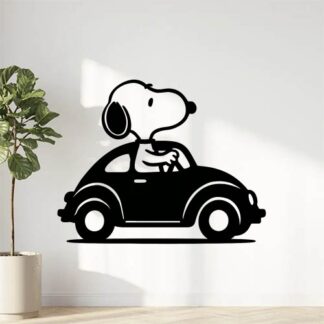 Sticker autocollant Snoopy scarabée voiture décoration decostickerstore - YSYFUT