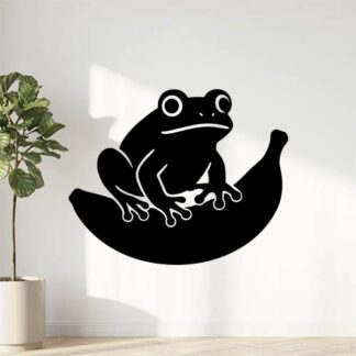 Sticker autocollant Une grenouille sur une banane décoration decostickerstore - ZUXTGM