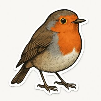 Autocollant Rouge gorge décoration decostickerstore - PKQ0RM