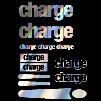 sticker autocollant bike vtt vélo Charge holographic JVVDA