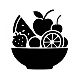 Sticker autocollant Salade de fruits décoration decostickerstore - XLSLUB