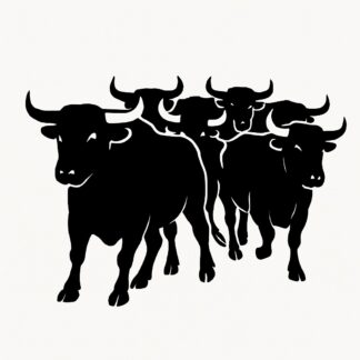 Sticker autocollant TROUPEAU DE TOROS ESPAGNOL décoration decostickerstore - VYZWIV