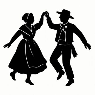 Sticker autocollant farandoleuse et farandoleur folklore provençal décoration decostickerstore - PPQ0U2