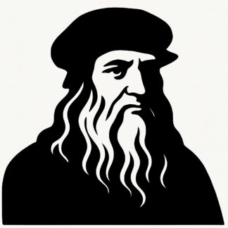 Sticker autocollant leonard de vinci décoration decostickerstore - P4KRRQ