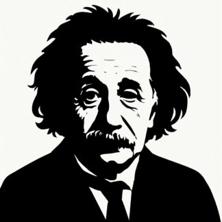 Sticker autocollant portrait einstein décoration decostickerstore - BIPU3P