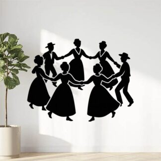 Sticker autocollant Ronde arlésiennes, farandoleurs décoration decostickerstore - 7GNTVZ