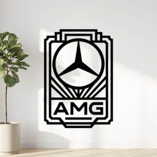 Sticker autocollant Logo Mercedes AMG stylisé art déco décoration decostickerstore - 7GSMYR