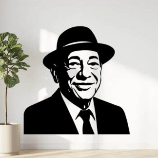 Sticker autocollant portrait henri salvador décoration decostickerstore - ABHVCD