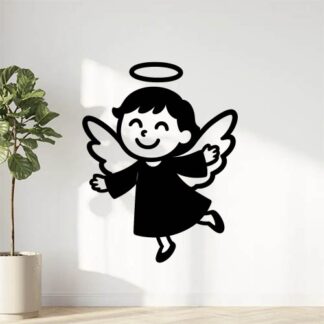 Sticker autocollant Ange style enfantin joyeux décoration decostickerstore - CJWUJF