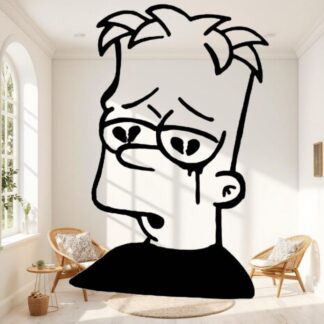 Sticker Autocollant bart simpson hero  H2408