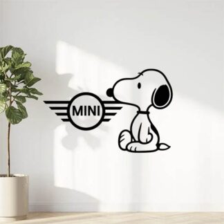 Sticker autocollant Logo mini et snoopy décoration decostickerstore - M9THP2