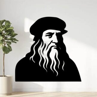 Sticker autocollant leonard de vinci décoration decostickerstore - P4KRRQ