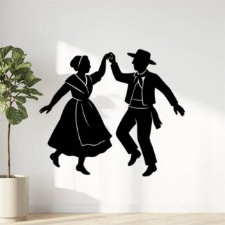 Sticker autocollant farandoleuse et farandoleur folklore provençal décoration decostickerstore - PPQ0U2