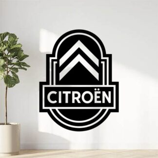 Sticker autocollant Logo revisité art déco avec texte :CITROËN décoration decostickerstore - QT90KA