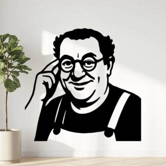 Sticker autocollant portrait coluche humoriste décoration decostickerstore - ZY2ZTC