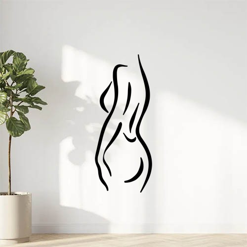 sticker autocollant femme silhouette Sensualité 3ZNT0