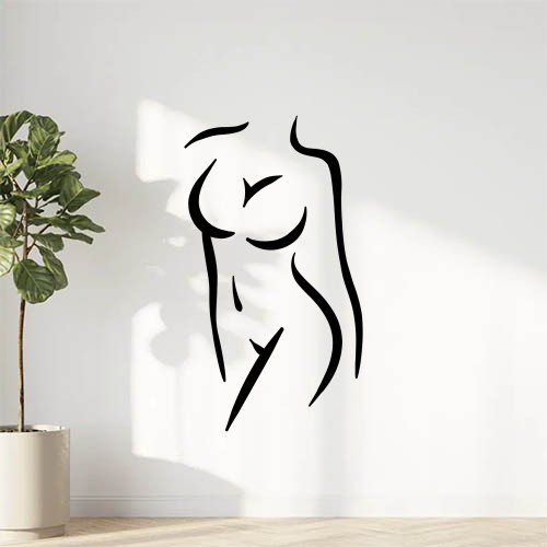 sticker autocollant femme silhouette Sensualité GUJOZ