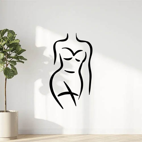 sticker autocollant femme silhouette Sensualité YIC77