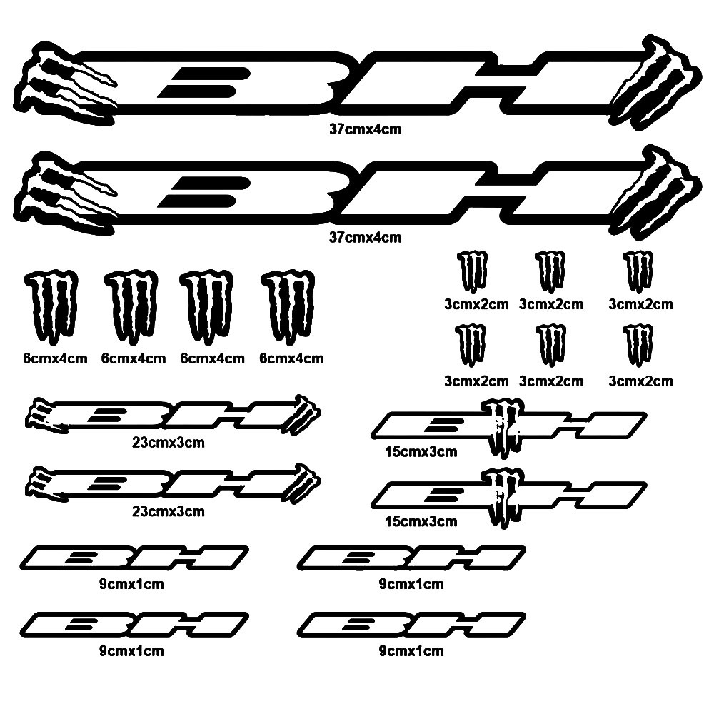 sticker autocollant BH mountain bike vélo YDRJA