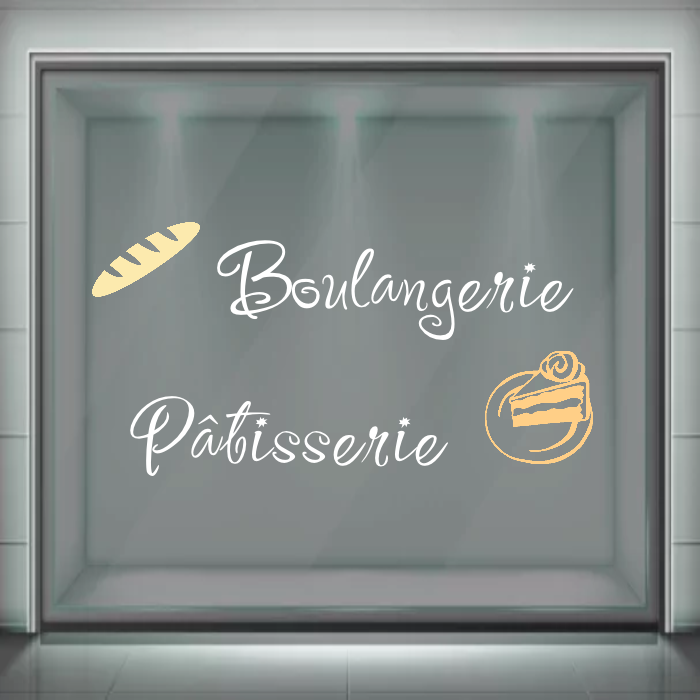 Kit sticker vitrine boulanger patissier – GGMDQ