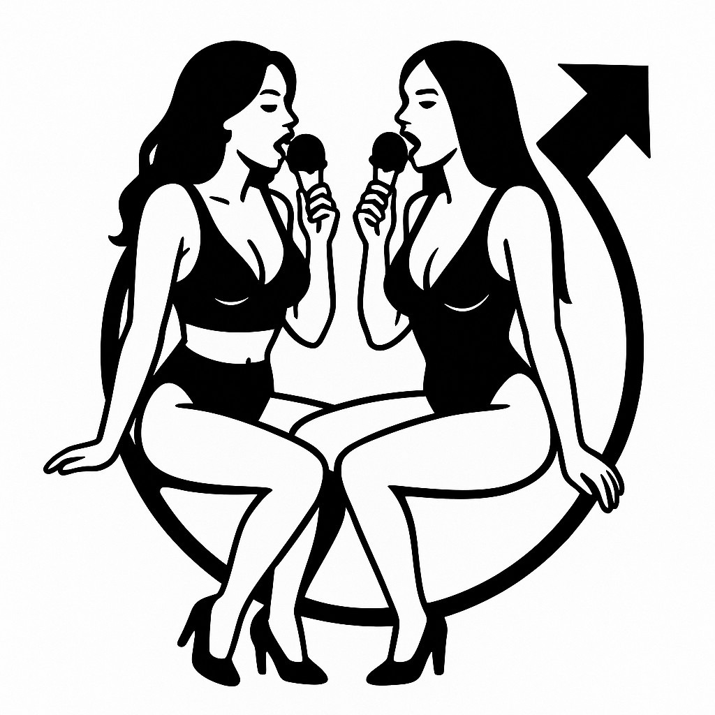 Sticker autocollant 2 filles sexy mangent une glace sur le logo volvo décoration decostickerstore – LA9A8F