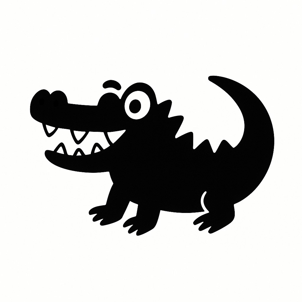 Sticker autocollant Crocodile rigolo décoration decostickerstore – GYX8SU