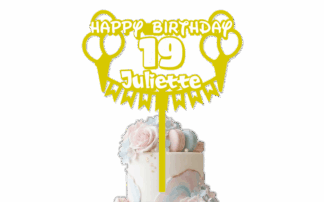 3D topper cake anniversaire