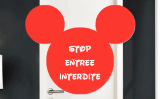 3D plaque de porte Mickey prénom