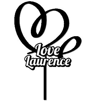 3D topper cake cœurs